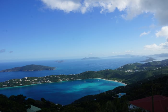 Magens Bay aerial view